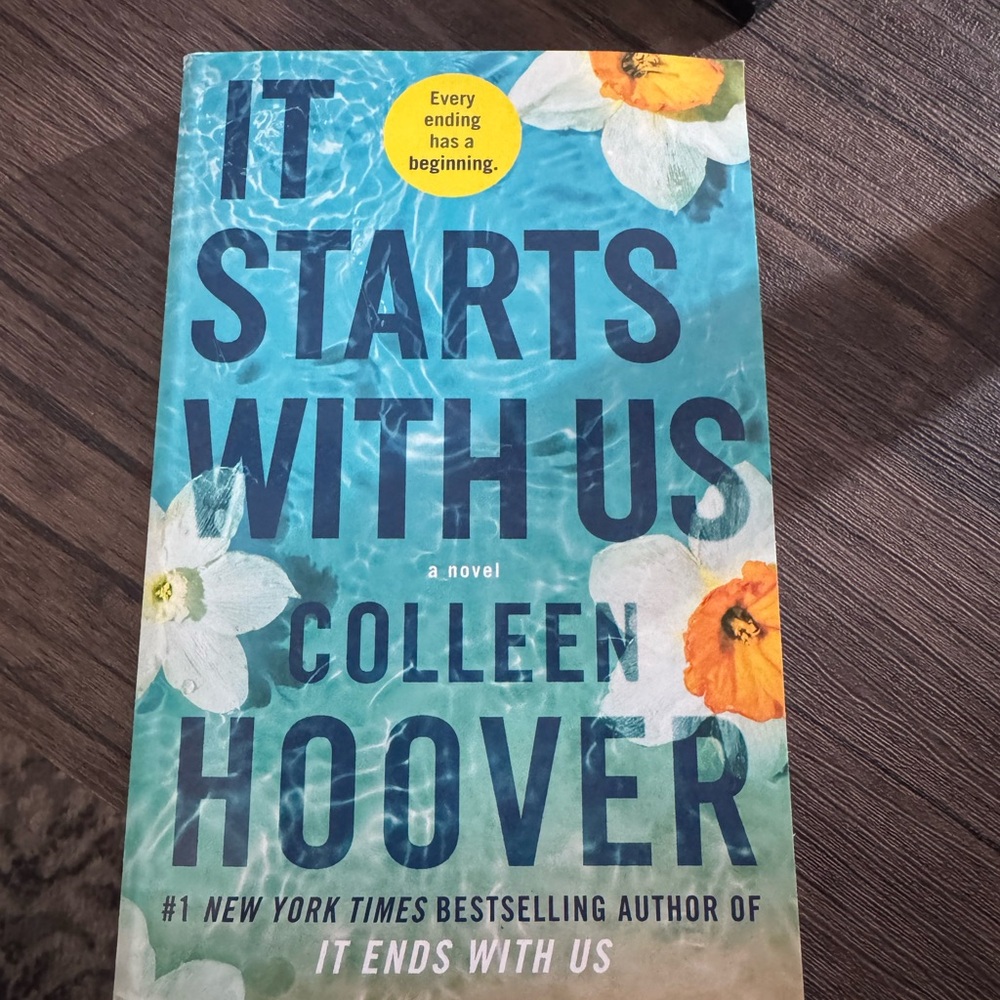 'It Starts With Us' Paperback Book - Blue
